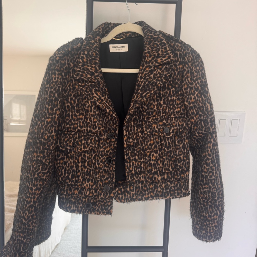 Saint Laurent Animal Print Jacket